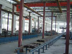 Sand-coated metal molding machines